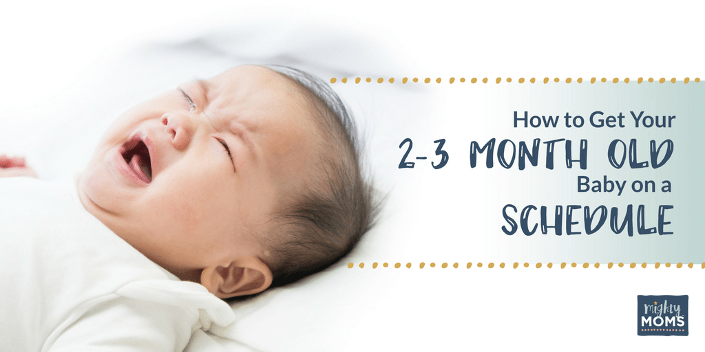 How to Get Your 2-3 Month Old Baby On a Schedule {Free ...