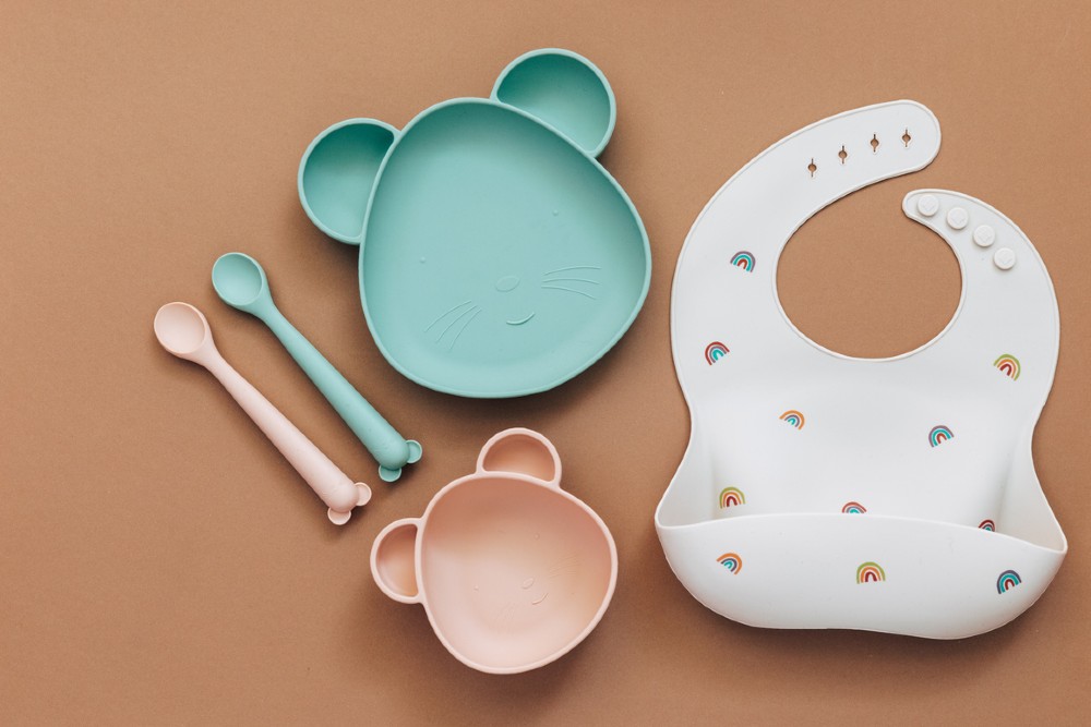 Nooli First Self-Feeding Utensils: USA-Made, BPA-Free Spoon & Fork Set for Babies & Toddlers Ages 6+ Months, Anti-Choke Shield, Easy-Grip Handles for