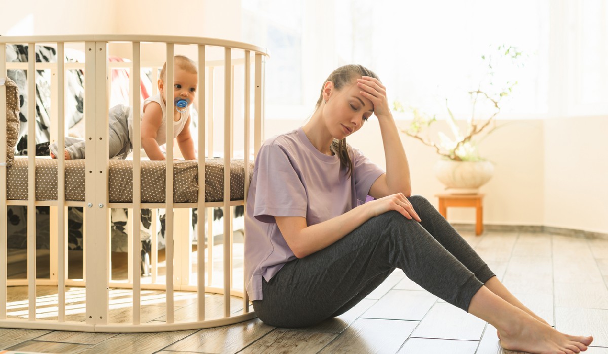 The difficulties of motherhood, sleepless night and Epidural Headache