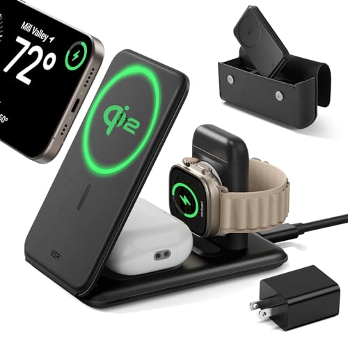 Simplified Product Title: ESR Qi2 3-in-1 Charging Station for Apple