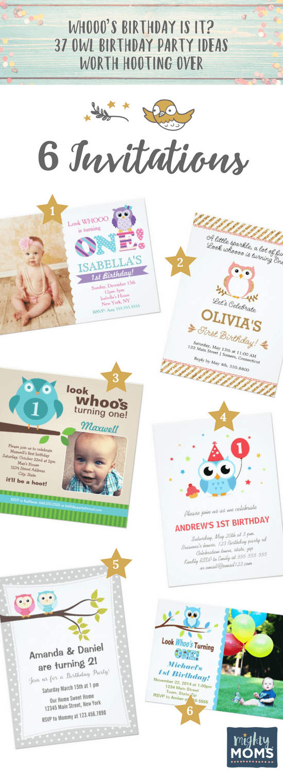 6 Invitation Ideas for an Owl Birthday Party - MightyMoms.club