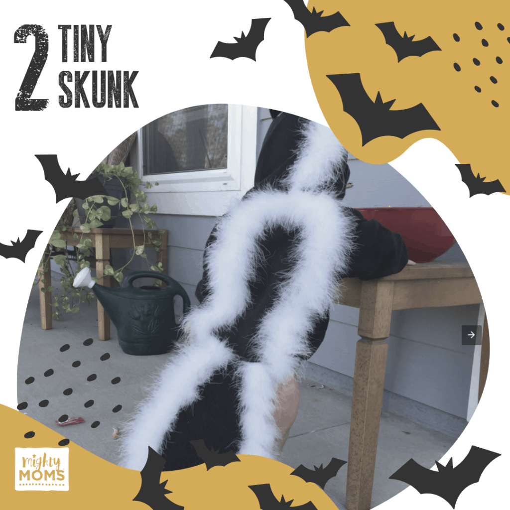 DIY Baby Costume - Skunk