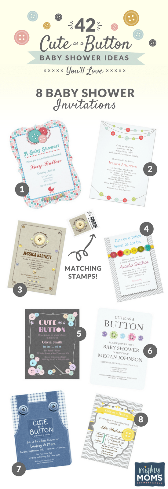 42 Cute as a Button Baby Shower Ideas You'll Love - MightyMoms.club