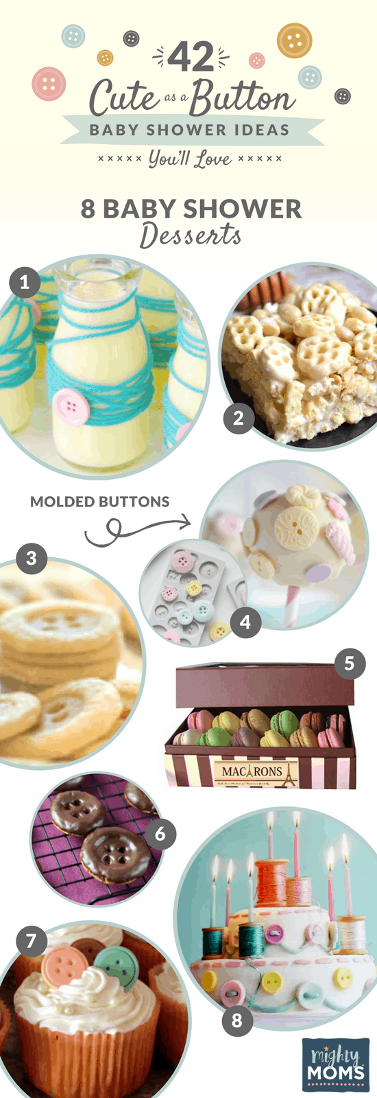 42 Cute as a Button Baby Shower Ideas You'll Love - MightyMoms.club