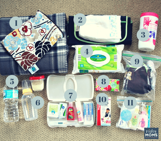 Example of an Emergency Baby Car Kit - MightyMoms.club