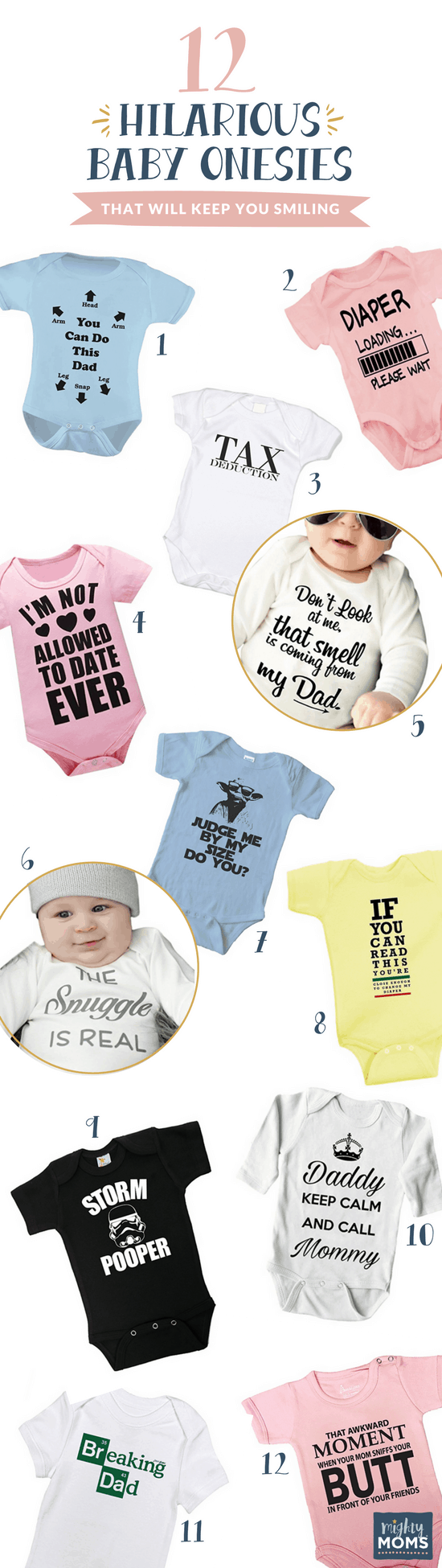 12 Hilarious Baby Onesies That Will Keep You Smiling - MightyMoms.club