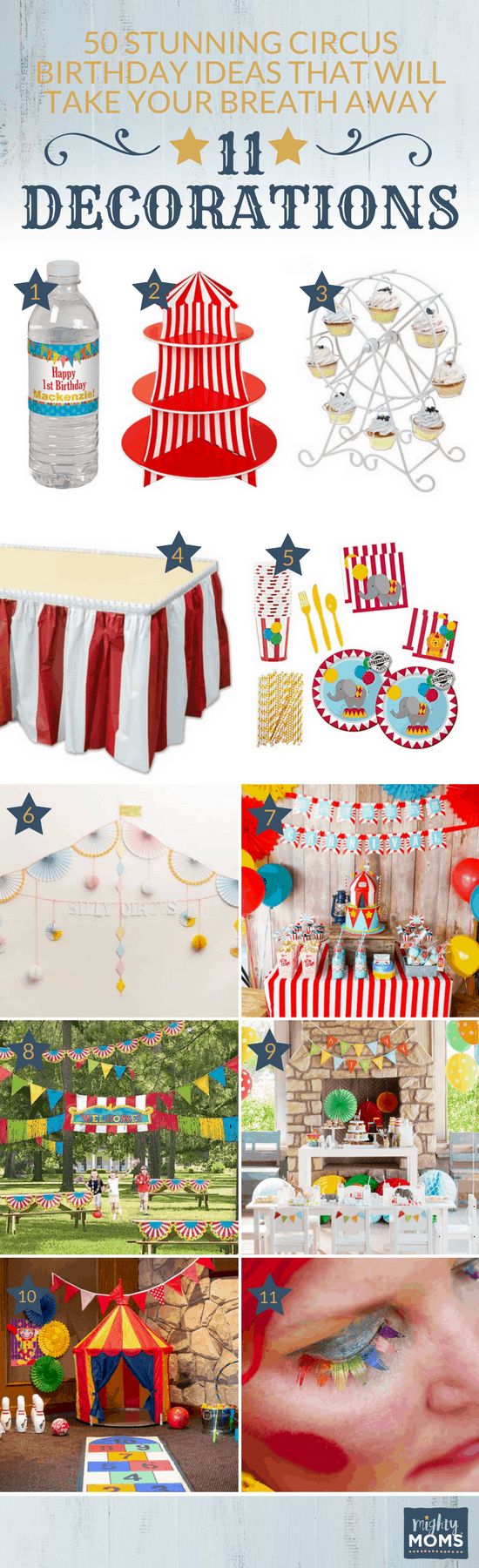 50 Stunning Circus Birthday Ideas That will Take Your Breath Away - MightyMoms.club