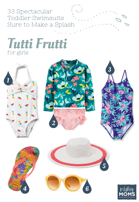 Spectacular Toddler Swimsuits: Tutti Frutti - MightyMoms.club