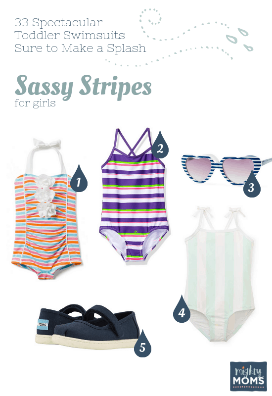 Spectacular Toddler Swimsuits: Sassy Stripes - MightyMoms.club