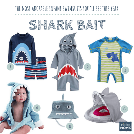 Infant Swimsuits: Shark Bait Collection - MightyMoms.club