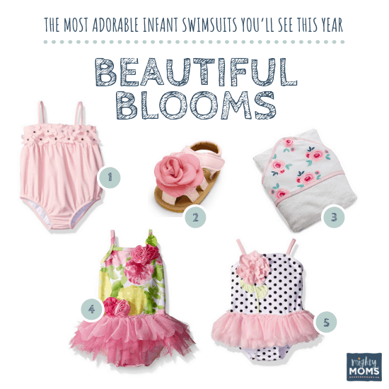 Infant Swimsuits: Beautiful Blooms Collection - MightyMoms.club