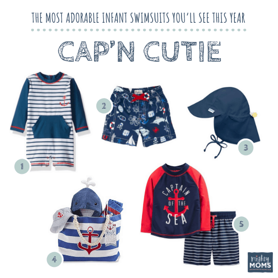 Infant Swimsuits: Cap'n Cutie Collection - MightyMoms.club