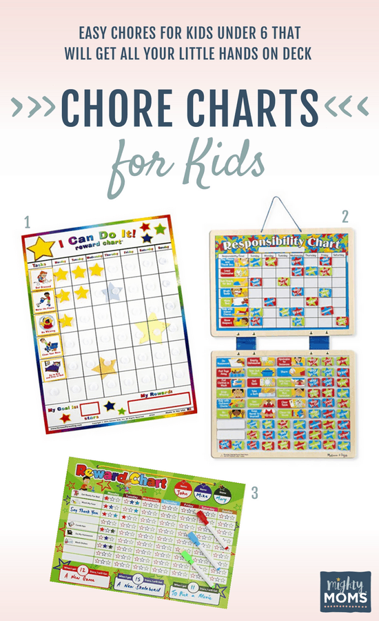 Helpful reward charts and chores for kids