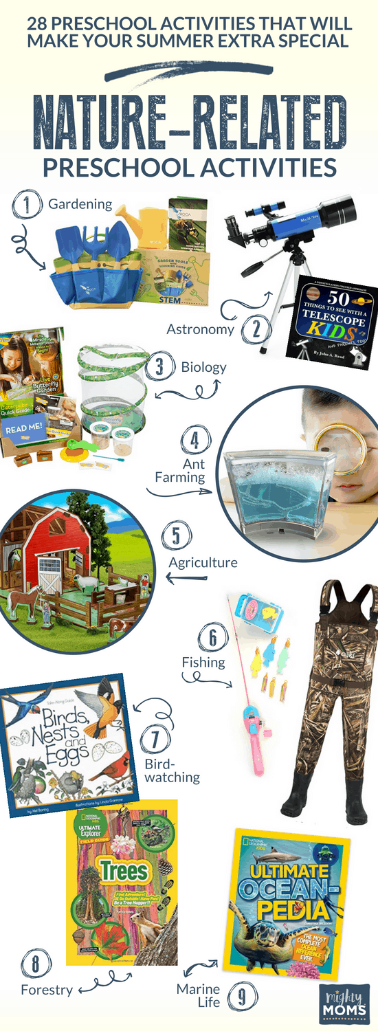 Activités préscolaires d'été liées à la nature - MightyMoms.club