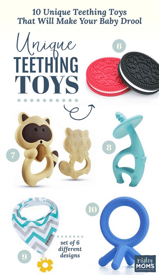 unique baby teethers