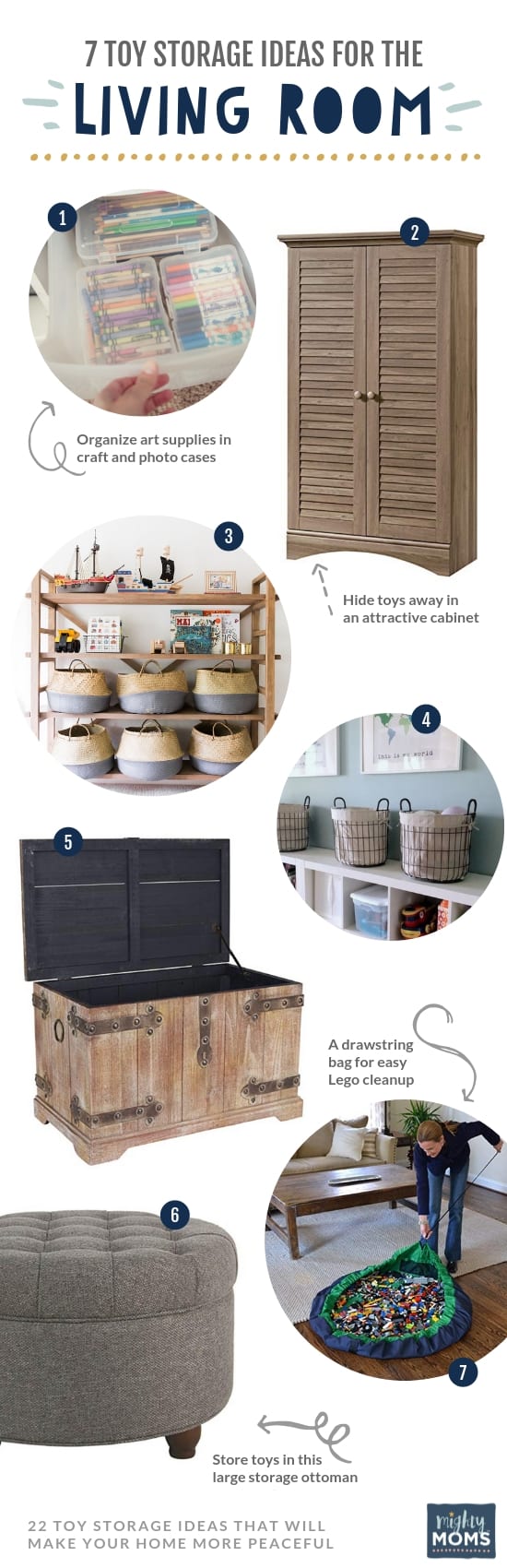 7 Toy Storage Ideas for the Living Room - MightyMoms.club