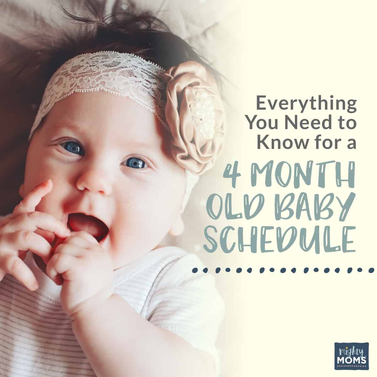 4 month old baby schedule free sample